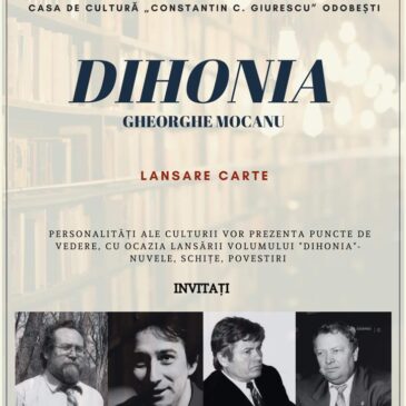 Lansare – ”Dihonia”-nuvele, schițe și povestiri